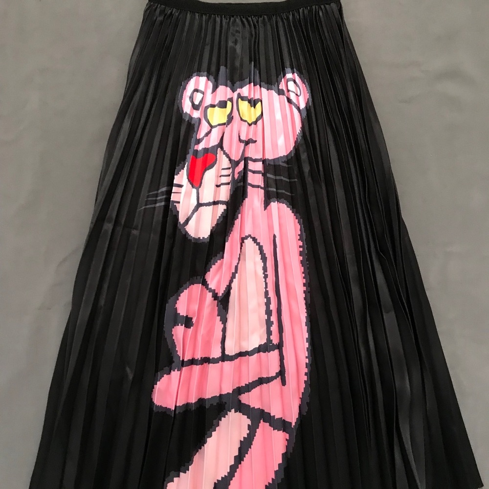 NEW! Pink Panther Pleated Skirt